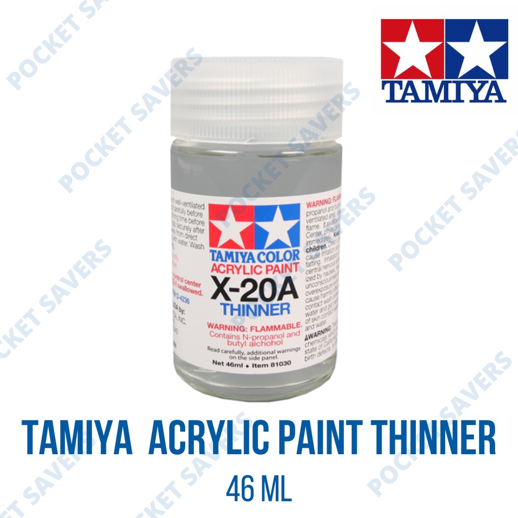 TAMIYA Acrylic Paint Thinner 46 ml (Poly Airbrush Thinner, X20A