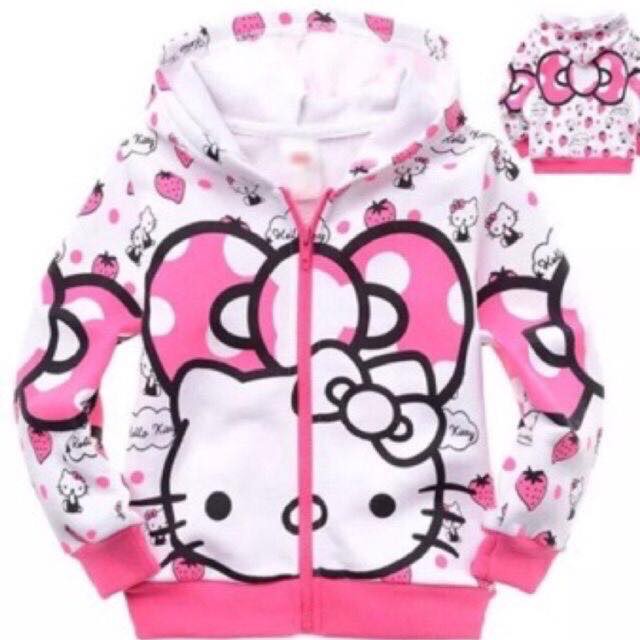 hello kitty jacket baby girls jacket cotton with zipper kids jacket