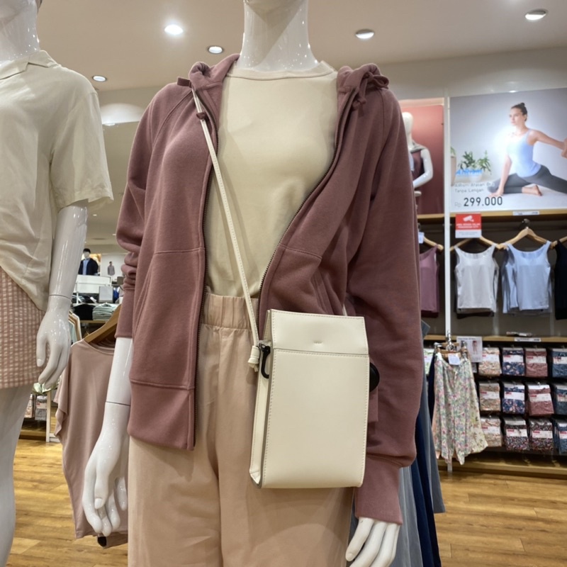 Uniqlo faux leather mini tool Shoulder slingbag Sling Bag Shopee