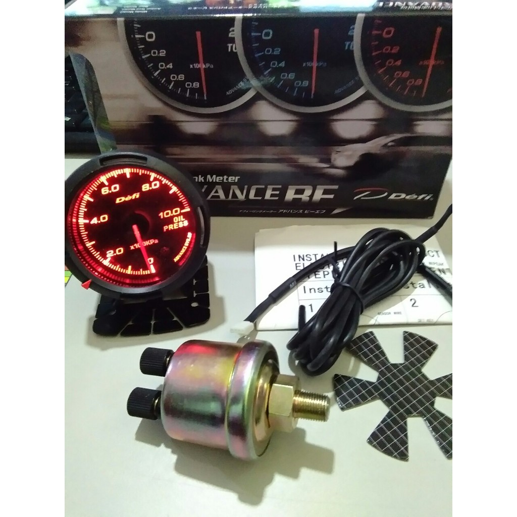 DefiLink Meter Advance BF Oil Pressure Gauge (Blue Model) Shopee