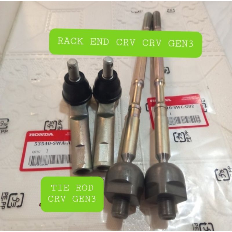Long TIE ROD RACK END+TIE ROD END HONDA CRV GEN3 2000CC ORIGINAL