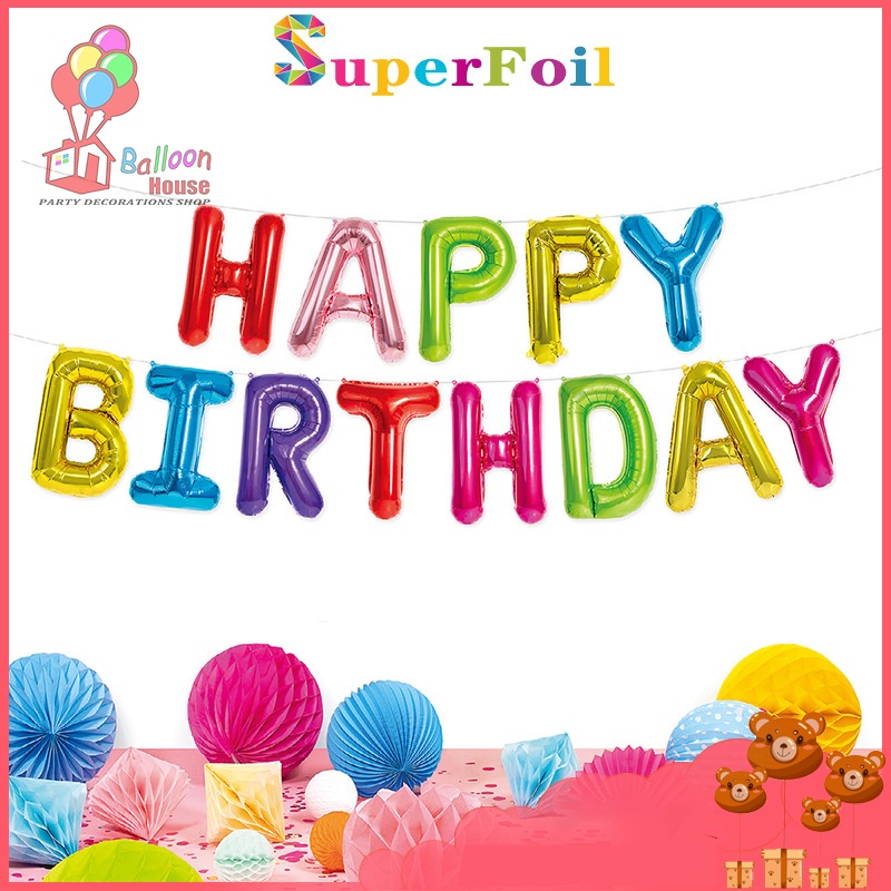 Balloon House 16inch foil balloons happy birthday balloon decor party
