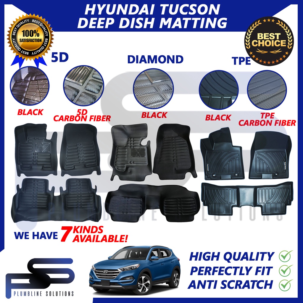 TPE / 5D Car Deep Dish Matting for Hyundai Tucson 2010 2015 / 2016