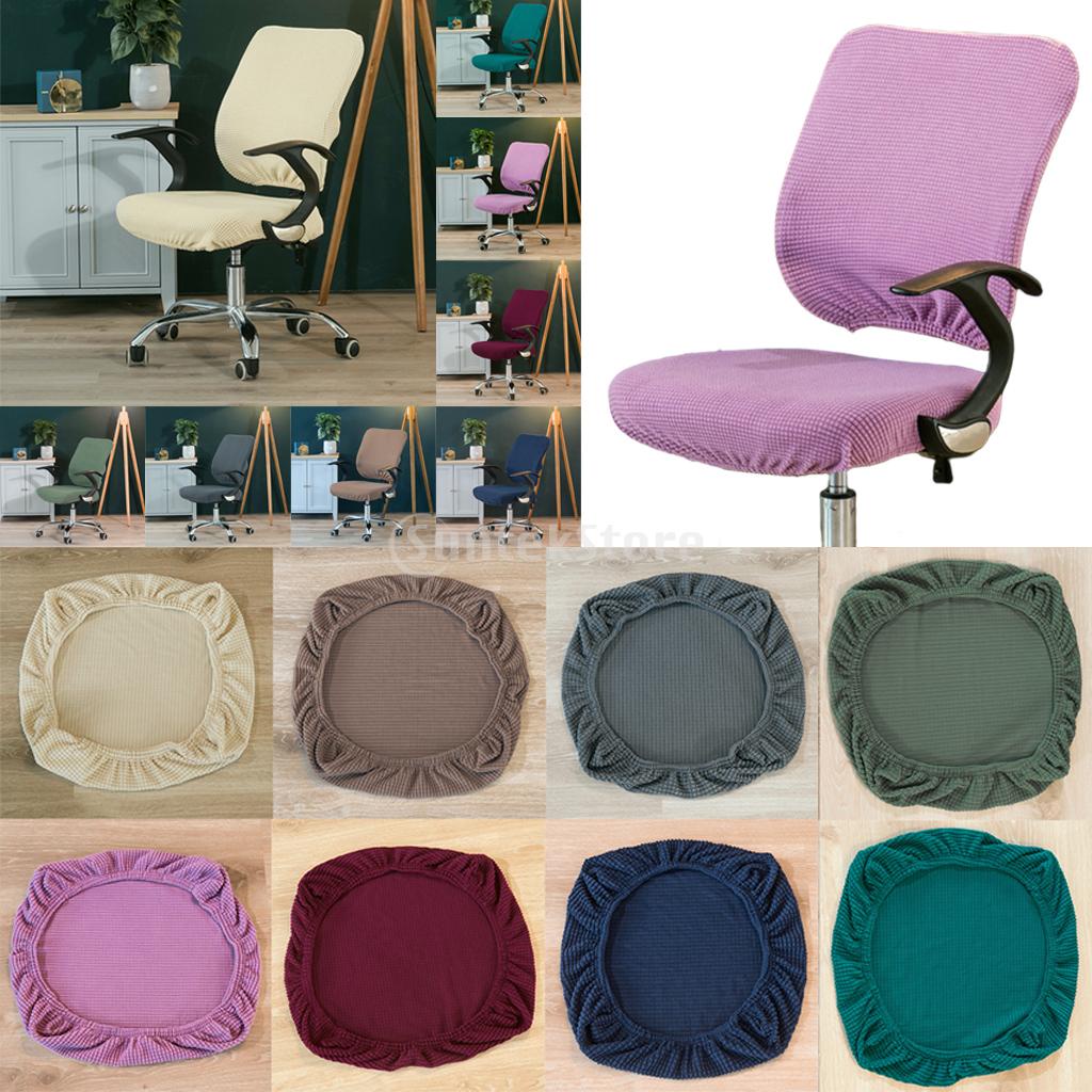 [AMLESO] Office Swivel Chair Seat Cover Dining Room Chair Slipcover for