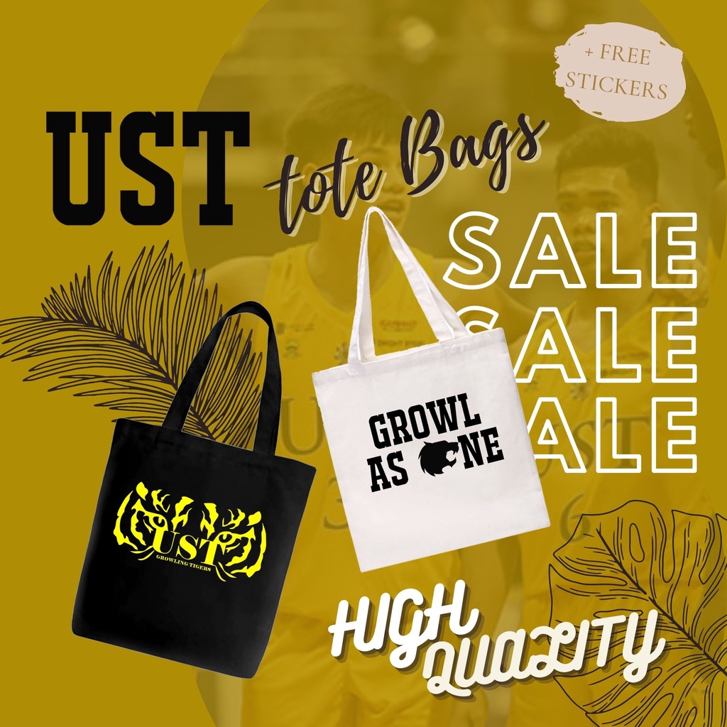 UST HIGH QUALITY TOTE BAGS UNIVERSITY OF SANTO TOMAS Shopee Philippines