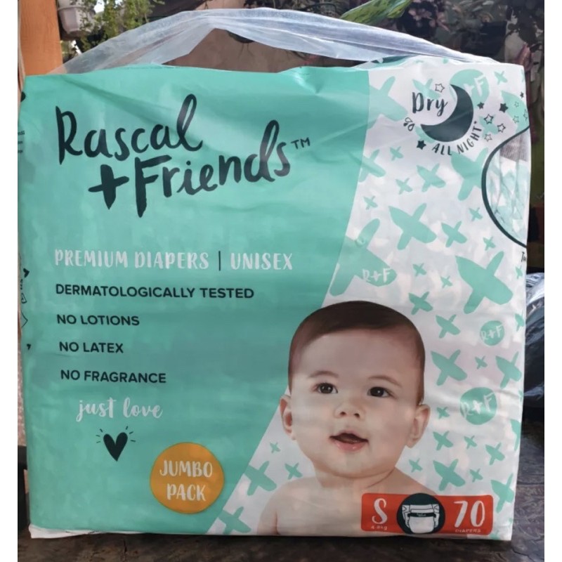 rascal + friends premium diaper small 70pcs Shopee Philippines