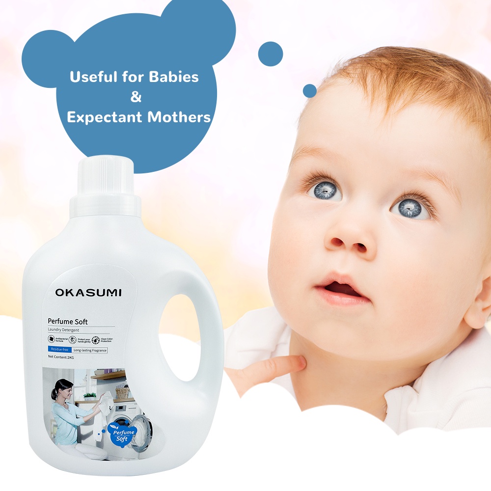 2kg*3 Washing liquid Detergent 5 in1 Perfume Soft Antibacterial laundry