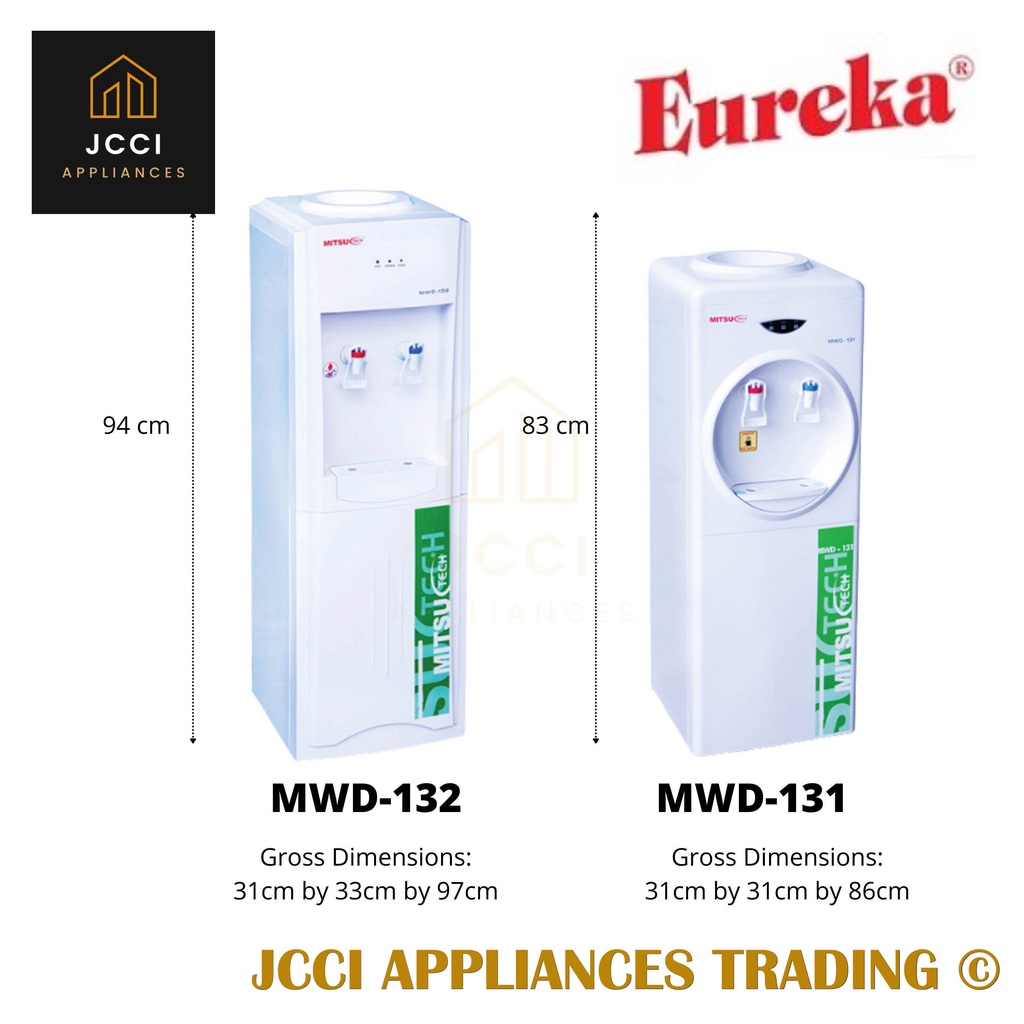 Eureka Hot and Cold Water Dispenser with Powerful Compressor (MWD132