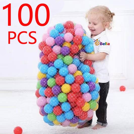 100pcs stress ball toys for kids Colorful Baby Play Balls Soft Plastic