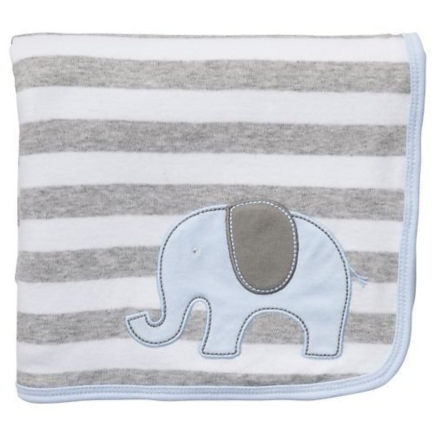 Carter's 2Ply Cuddle Me Blanket Blue Elephant Shopee Philippines