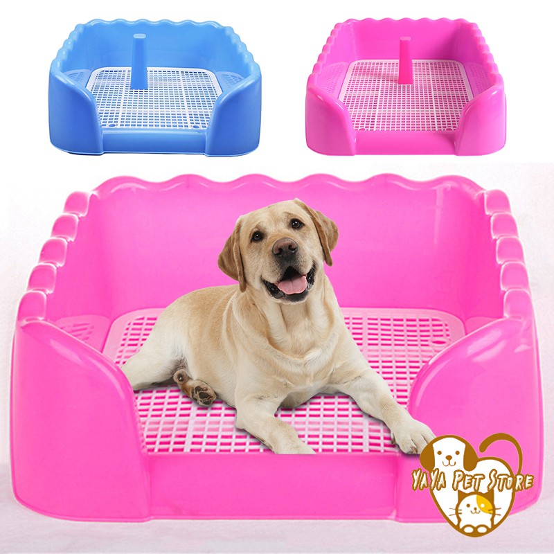 Fenced Pet Toilet Dog Urinal Bedpan Splash Proof S/L Pet Dog Spray