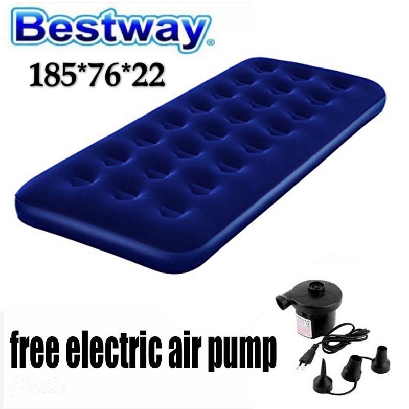 Bestway Single Airbed with Free Electric Airpump 67000 Shopee Philippines