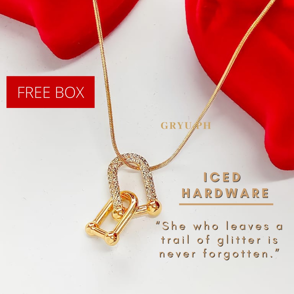 Gryu.ph Tala Inspired Glam Up Women's Necklace Stainless Chain FREE BOX