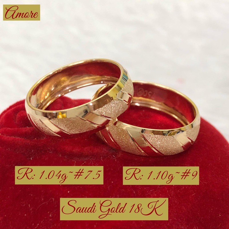 18K Saudi Gold Wedding Ringslanting Shopee Philippines
