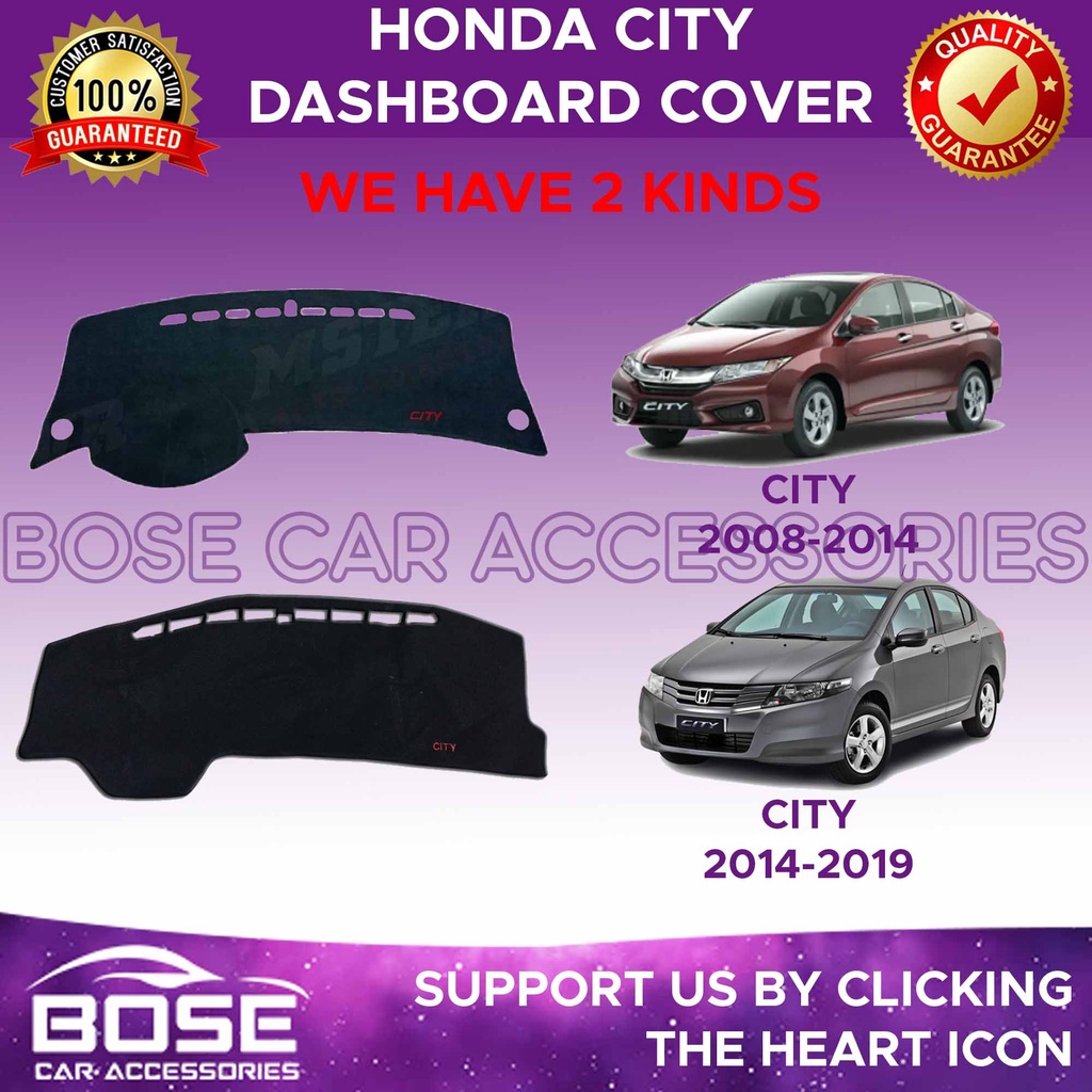 Dashboard Cover for Honda City 2008 2020 / 2021 ON High Quality Non