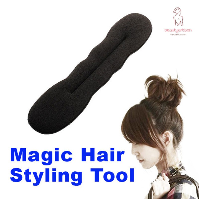 Hair Styling Tool Sponge Roller Foam Magic Hair Bun Maker Women Girls