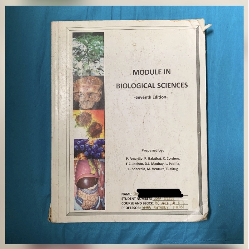 Module in Biological Sciences (Seventh Edition) Shopee Philippines