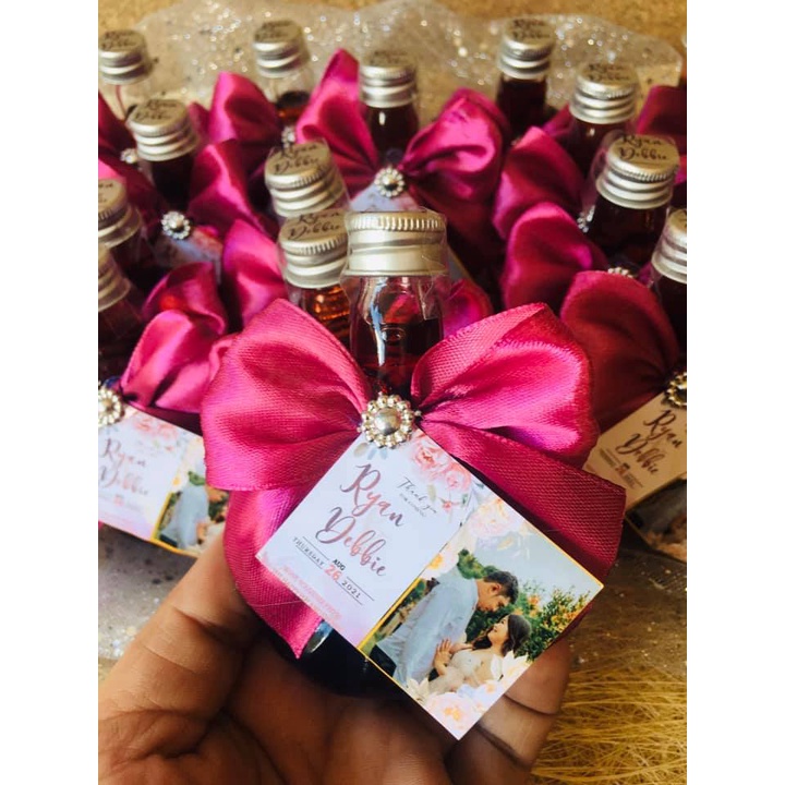 New! Mini Wine Souvenir for Wedding, Birthdays, Debut and Etc. Shopee