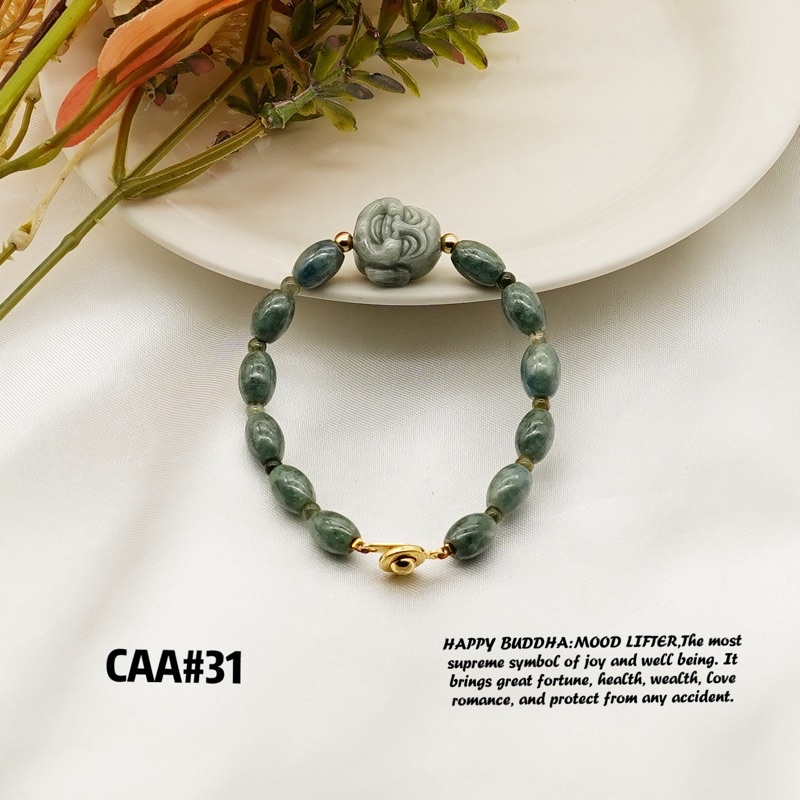 COD NEW DESIGN JADE BUDDHA BRACELET (CAA31) Shopee Philippines