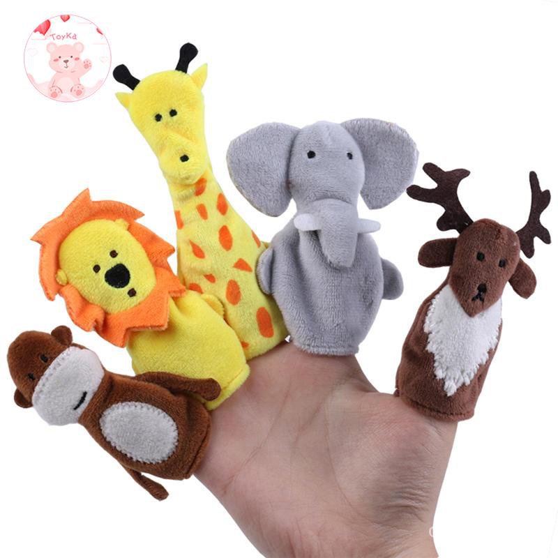 5Pcs Story Telling Time Finger Puppets,Animal Finger Puppet Toy
