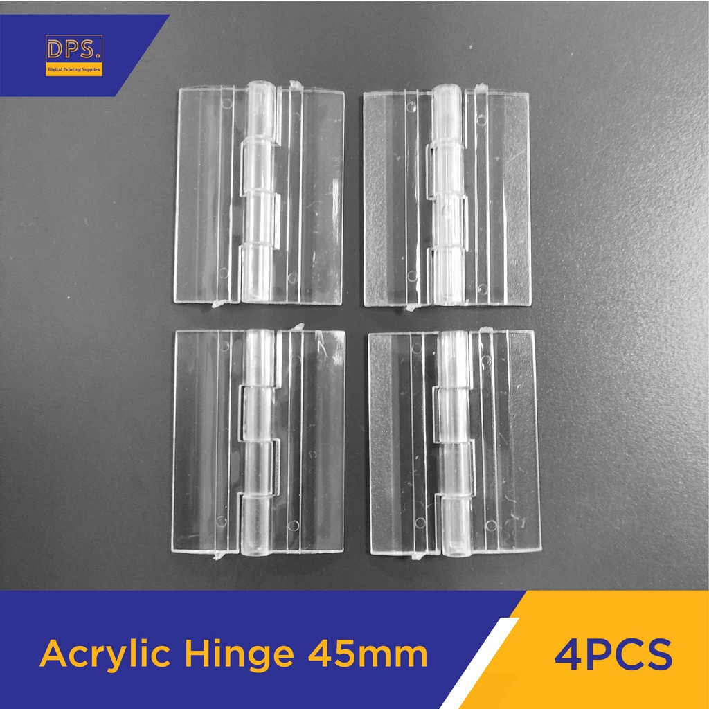 DPS Durable Clear Acrylic Hinge 30mm, 35mm & 45mm l Transparent