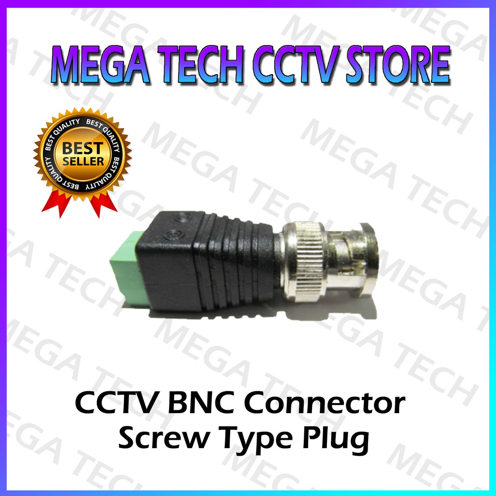 BNC Male Plug Connector / Video Balun UTP to BNC Cat5 Cat6 CCTV RG6