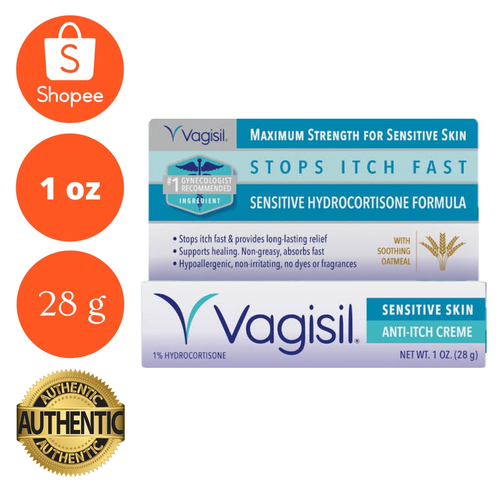 VAGISIL MAXIMUM STRENGTH FEMININE ANTI ITCH CREAM FOR SENSITIVE SKIN