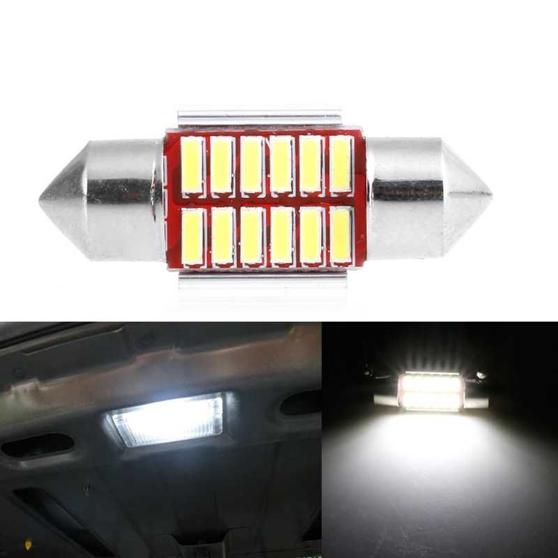 Car Ceiling Lights 31mm 12SMD Headlight LED Canbus 4014pcs Shopee