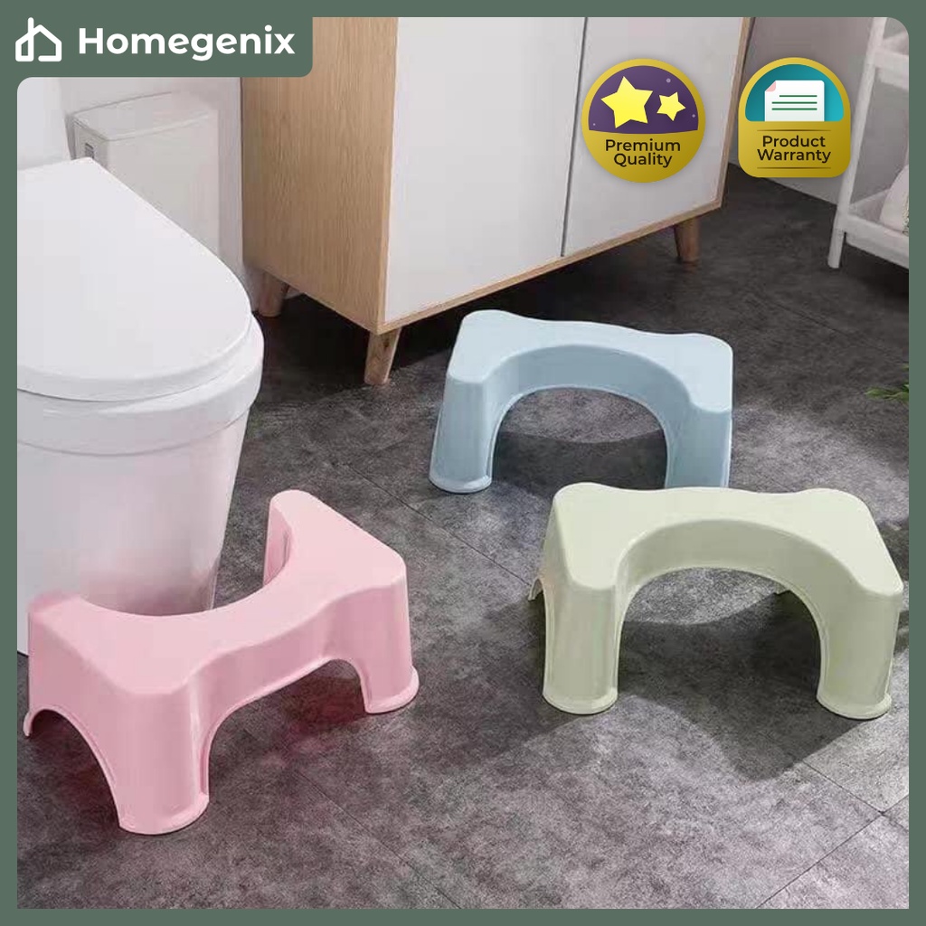 Potty Help Plastic Bathroom Toilet Foot Stool Rest White Foot seat Relieves Constipation Toilet