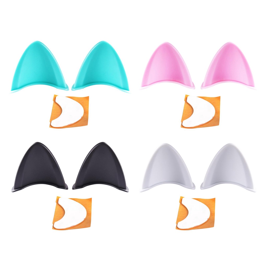 [Special!] ๑Helmet Cat Ears Adhesive Attachment Kitty Ear for