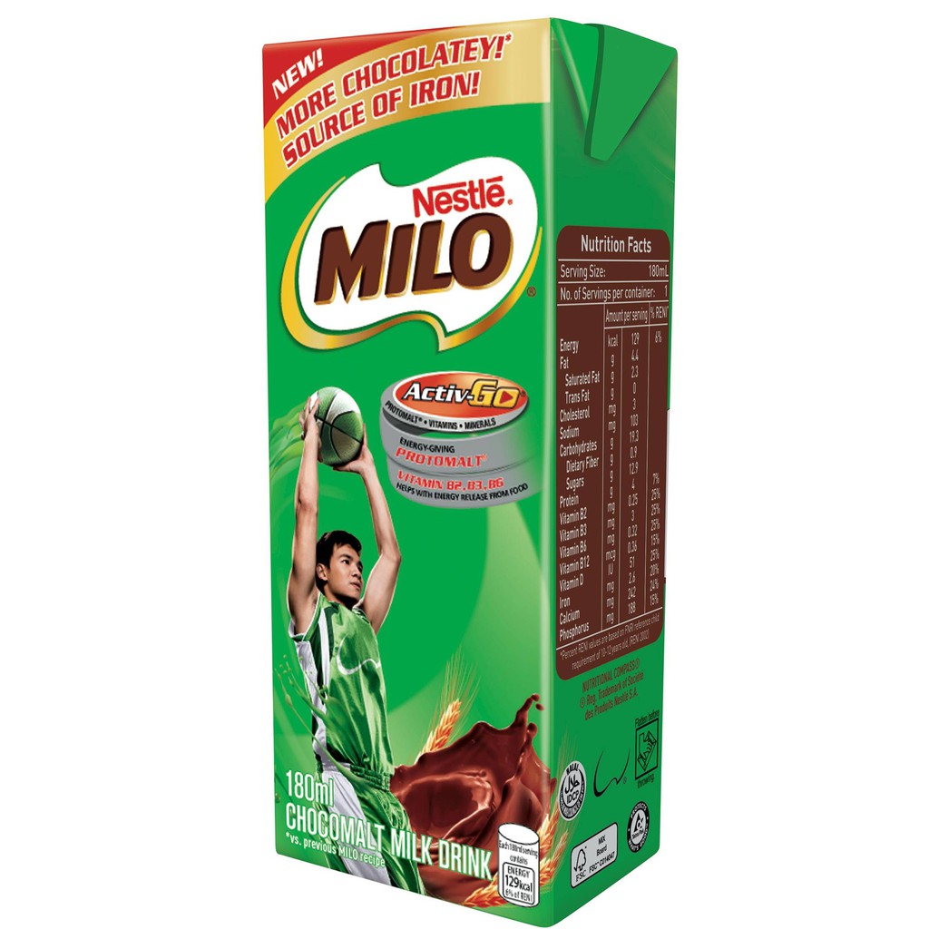 Milo Ready to Drink Flavoured Milk 180ml Shopee Philippines