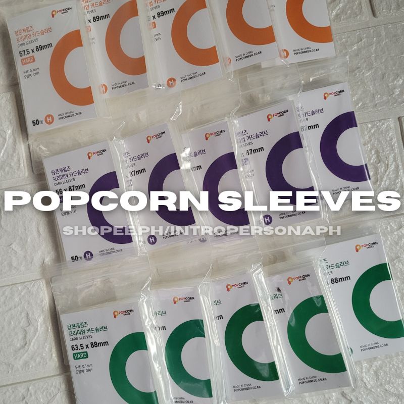 Popcorn Games Card Sleeves HARD TINGI or pack PCG Shopee Philippines