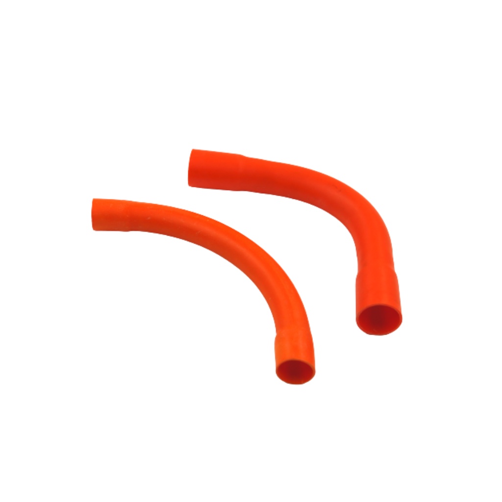 PVC Conduit Elbow Short or Long 1/2 3/4 Orange Electrical Conduit