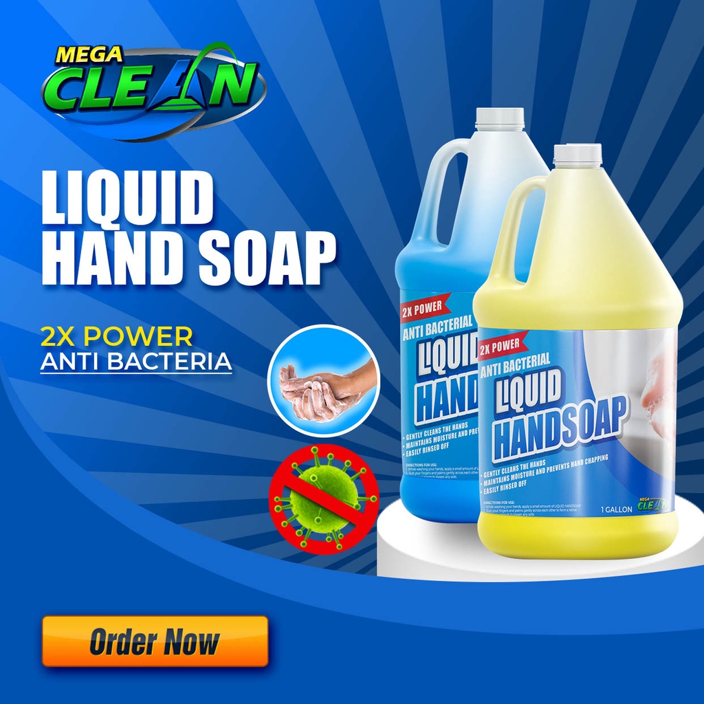 MEGACLEAN Antibacterial Liquid Hand Soap With Moisturizer 1 Gallon
