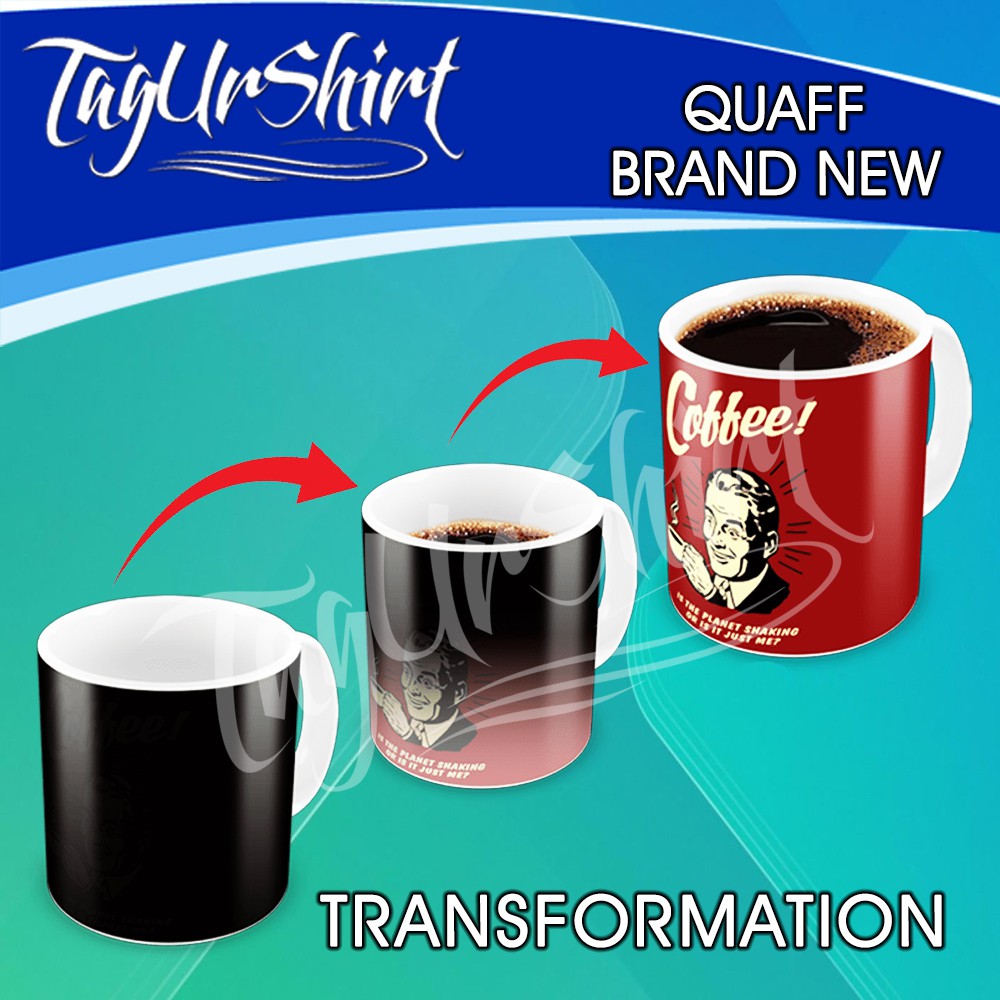QUAFF Customized Design MAGIC Mugs FREE MUG BOX & LAYOUT Personalized