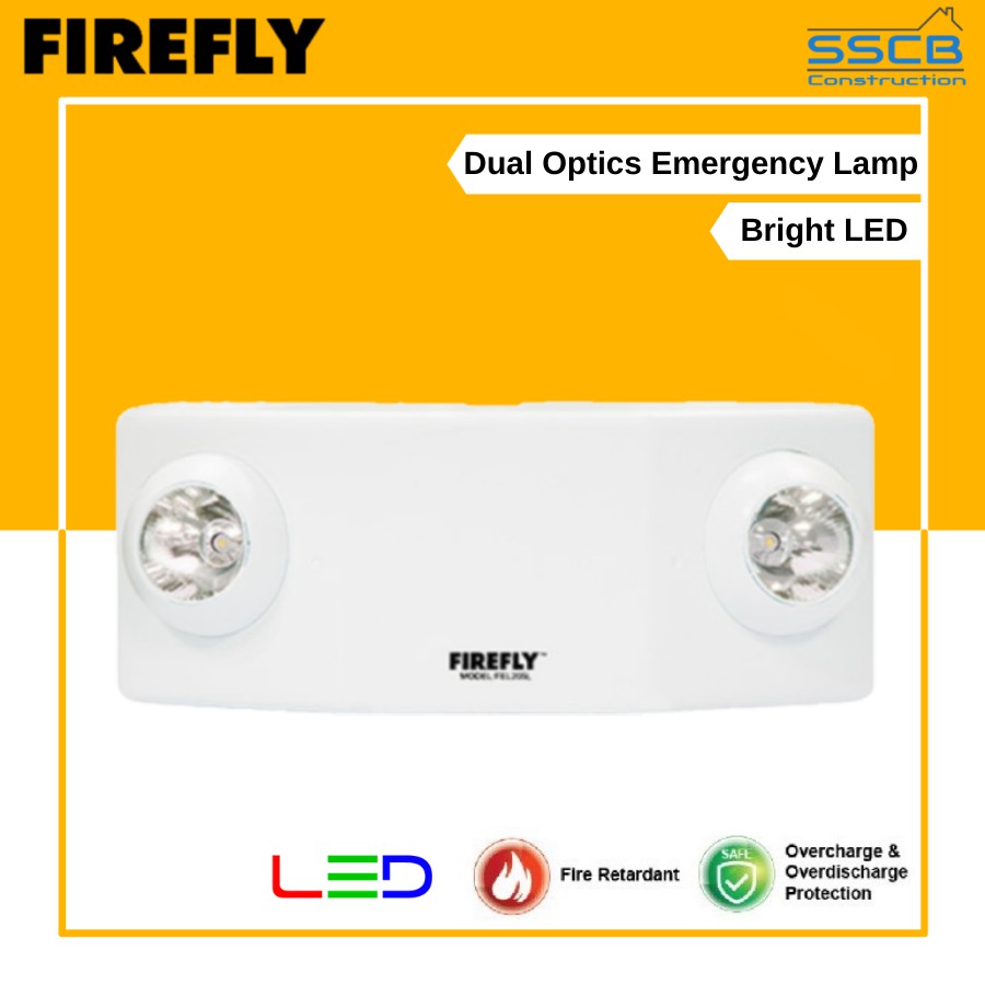 Firefly Dual Optics Emergency Light (FEL205L) Shopee Philippines