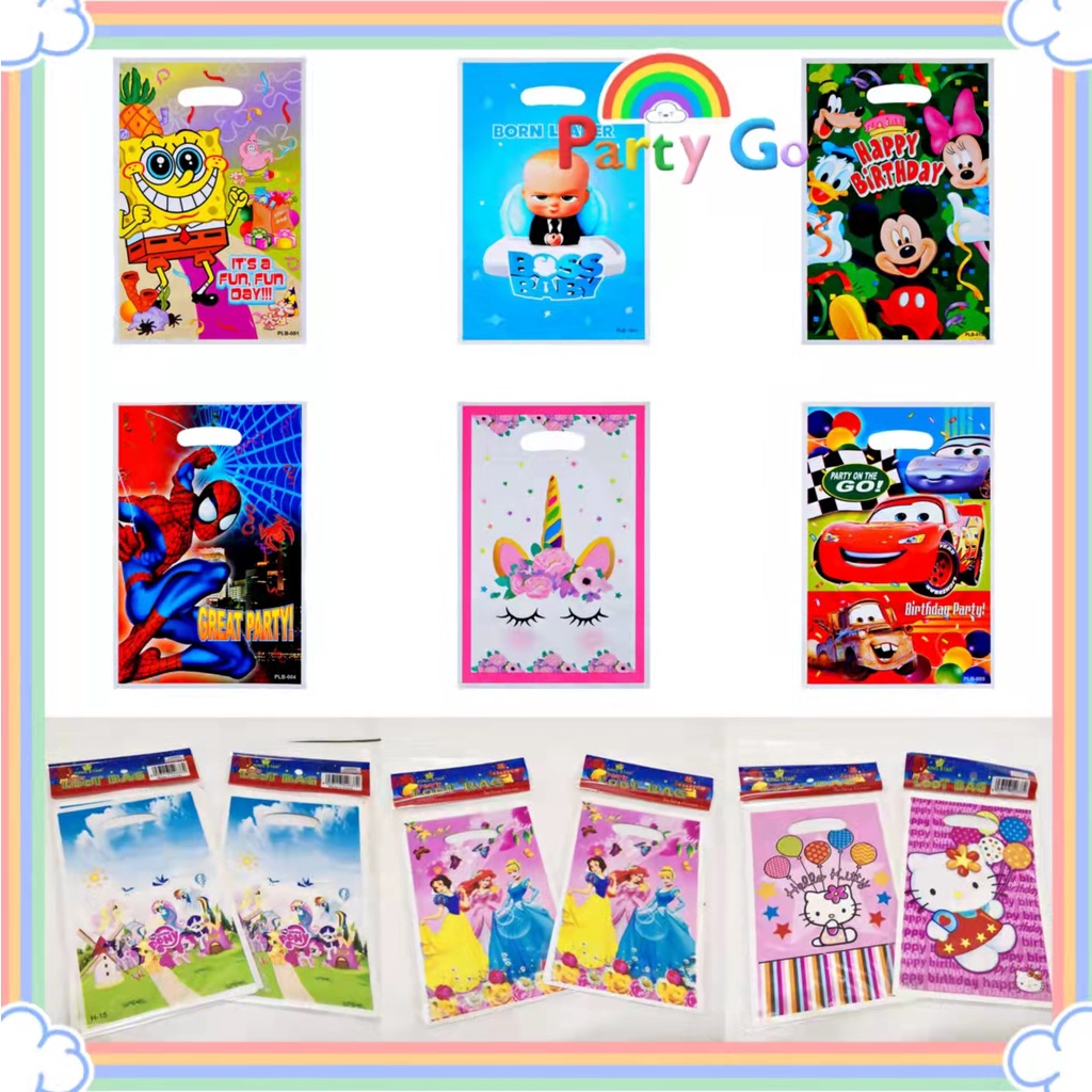 10pcs birthday loot bag party supplies decoration loot bag small candy