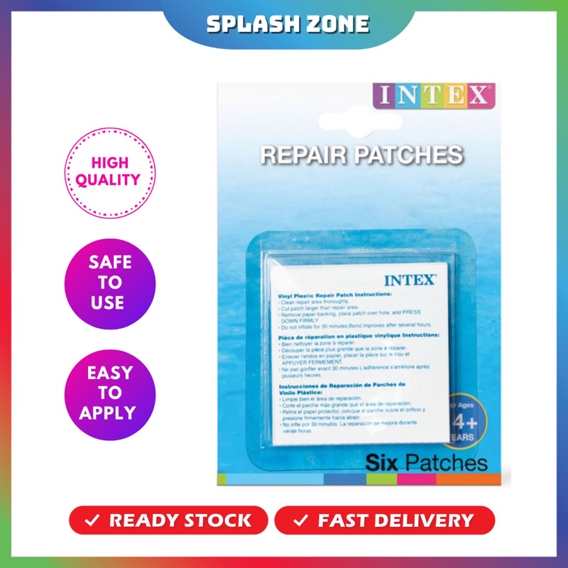 INTEX 59631 6Pcs Repair Patch Repair Kit SelfAdhesive Patch for