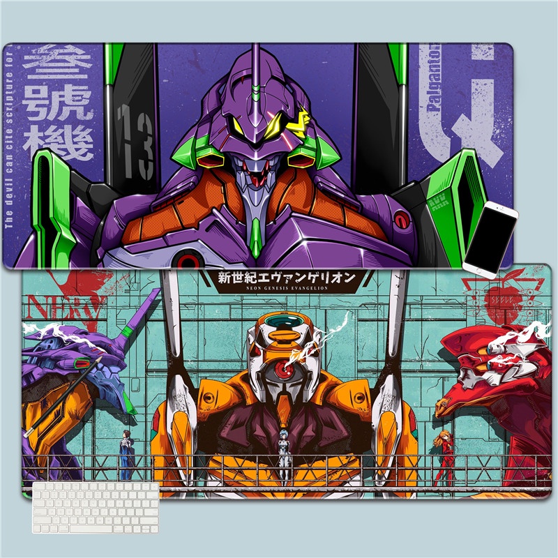 ๑EVA Oversized TwoDimensional Mouse Pad Evangelion Desk Mat Anime