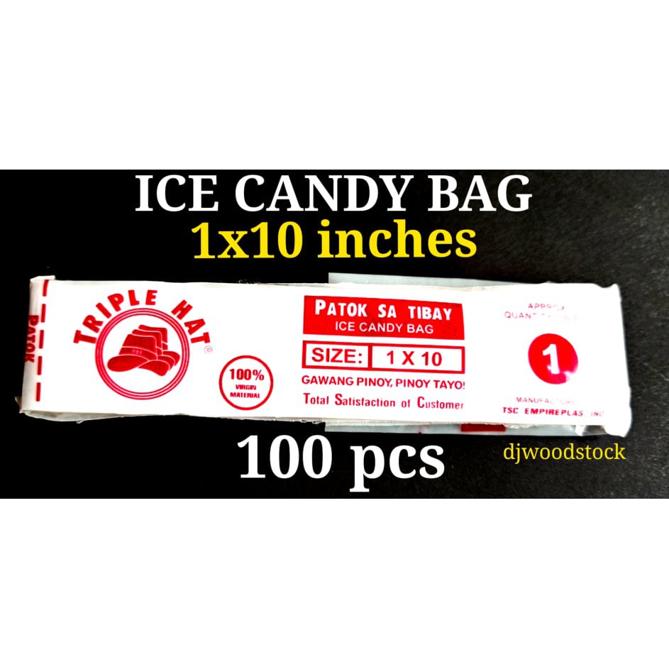 ICE CANDY BAG 1x10 inches approx 100 pcs Shopee Philippines