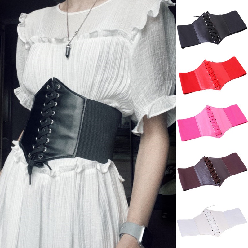 Black Sexy Women's Corset Top Female Gothic Clothing Underbust Waist