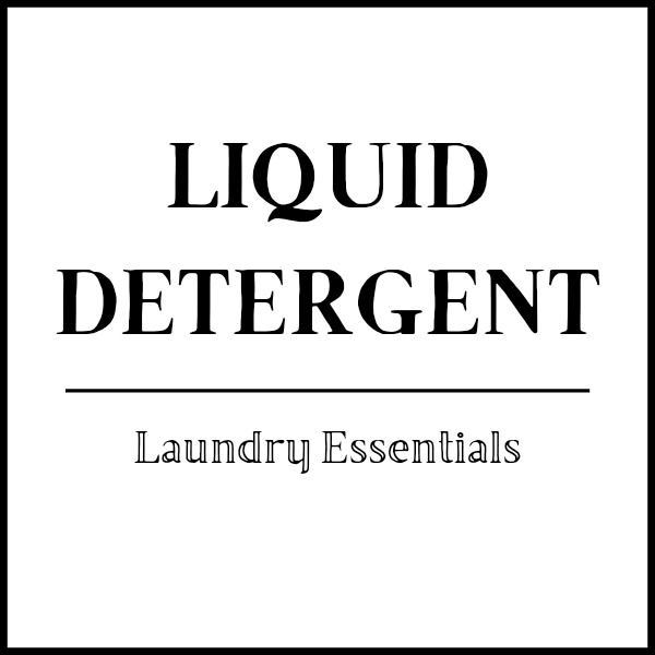 Minimalist Sticker Label for Laundry Essentials Waterproof, Smudgeproof