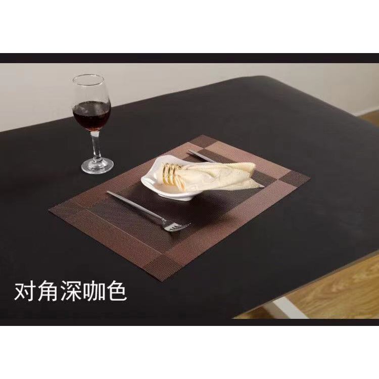 Modern Placemat 45CM*30CM HeatResistant Placemats Stain Plastic Table