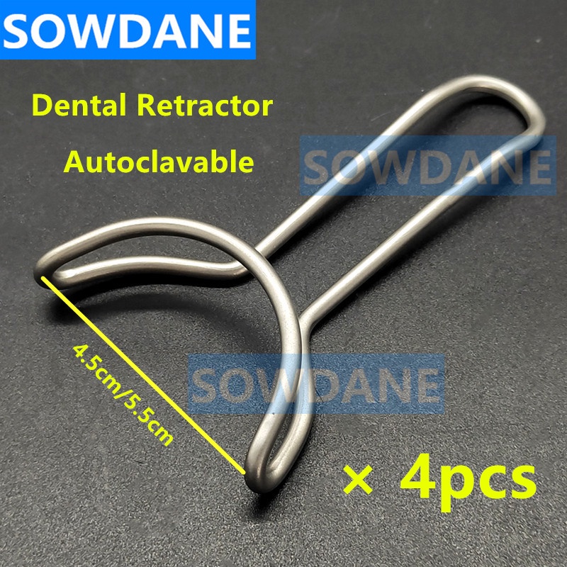 4pcs Dental Implant T shape Retractor Mouth Gag Opener Teeth Retractor