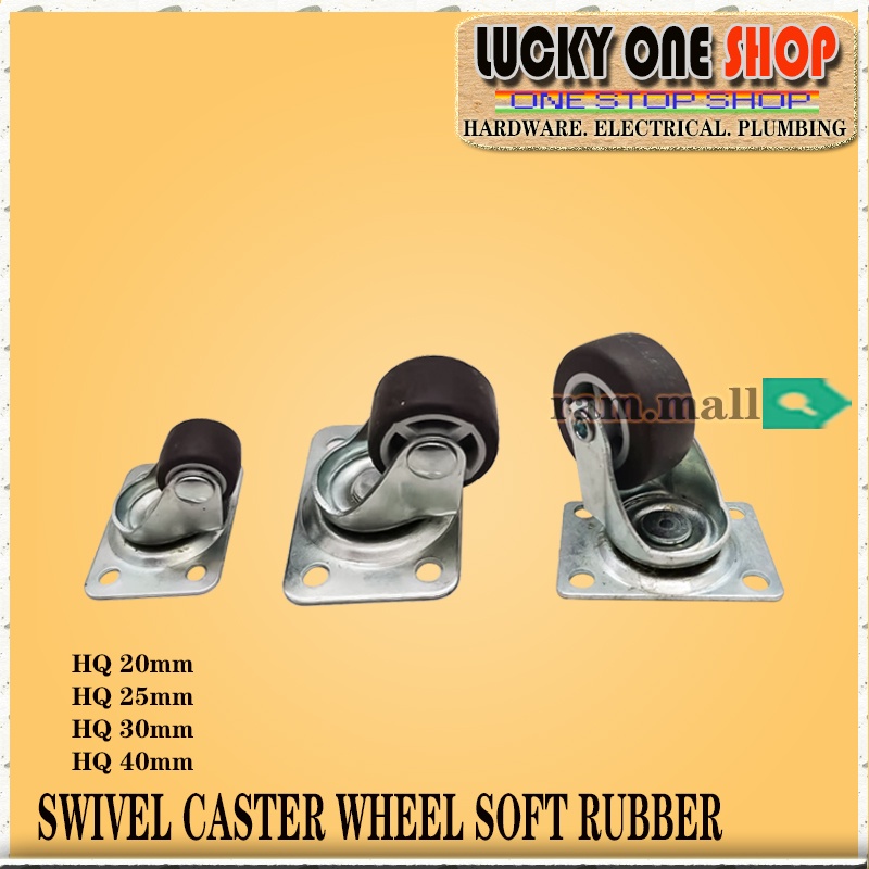 Soft Rubber Wheel Swivel Type ( Sold Per Piece ) Shopee Philippines