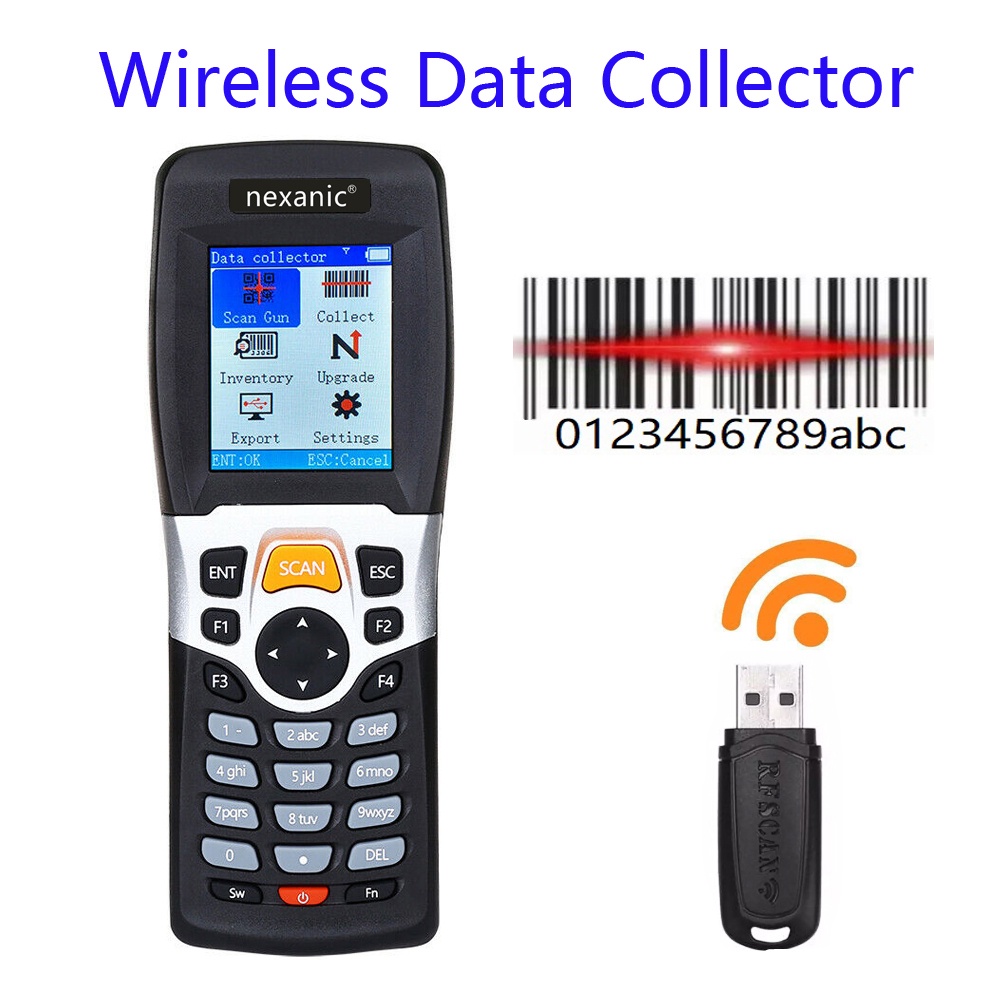 Nexanic PDT3309 Wireless Barcode Scanner Warehouse Super Market