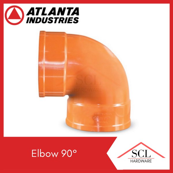 ATLANTA PVC Orange Pipe Fittings (Elbow, Wye, Tee, Cleanout Plug) 2" Shopee Philippines