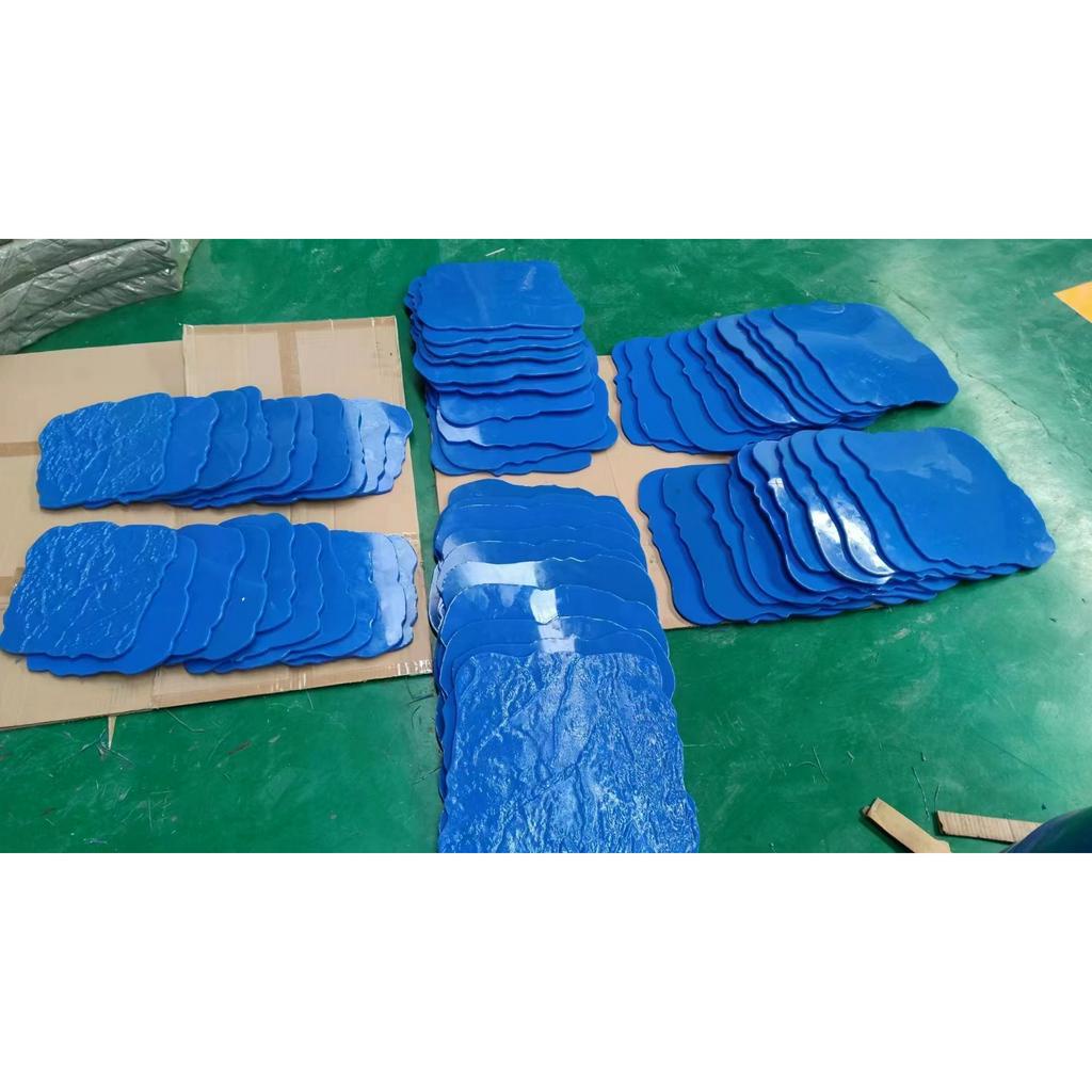 Hexagonal/Rectangle Slate Seamless Texture Polyurethane Stone Stamp Mat