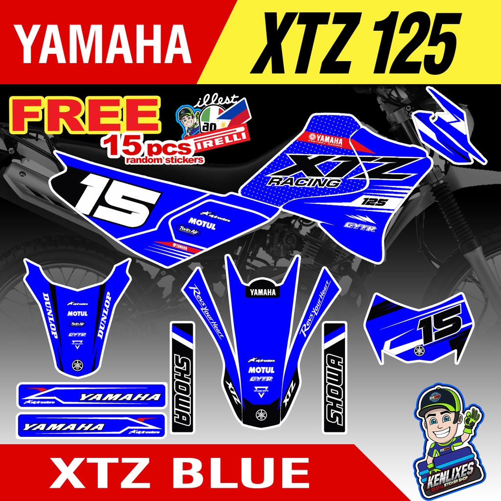 YAMAHA XTZ 125 Full Decals Sticker Body Shopee Philippines