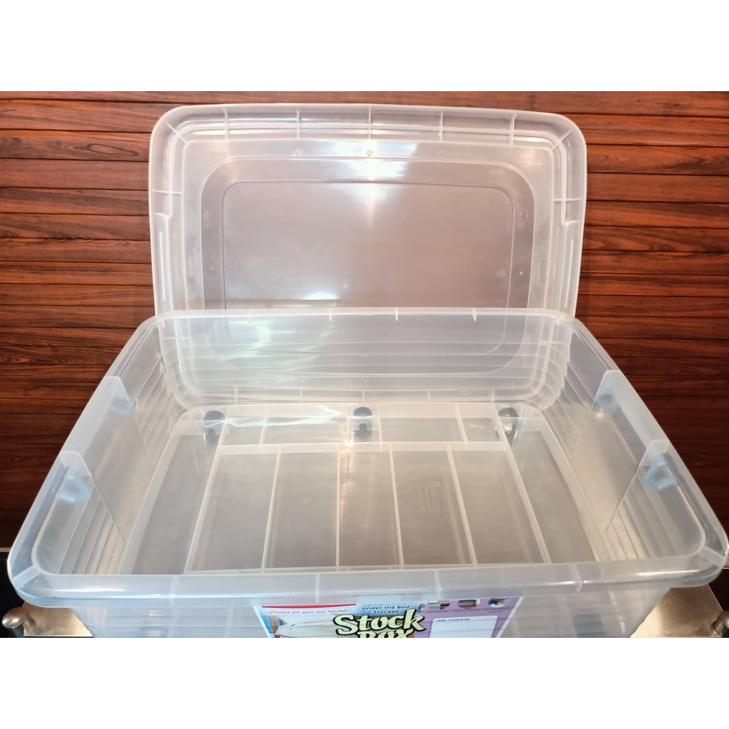 SUNNYWARE 30L Flat Storage Box with wheels 106 (1 HANGGANG 3 PCS LANG